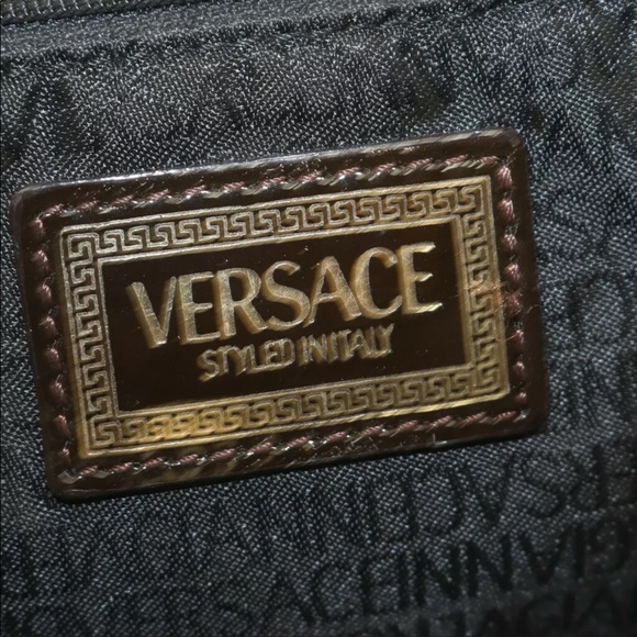 Versace Hand Bag  Brown Leather - Picture 8 of 9